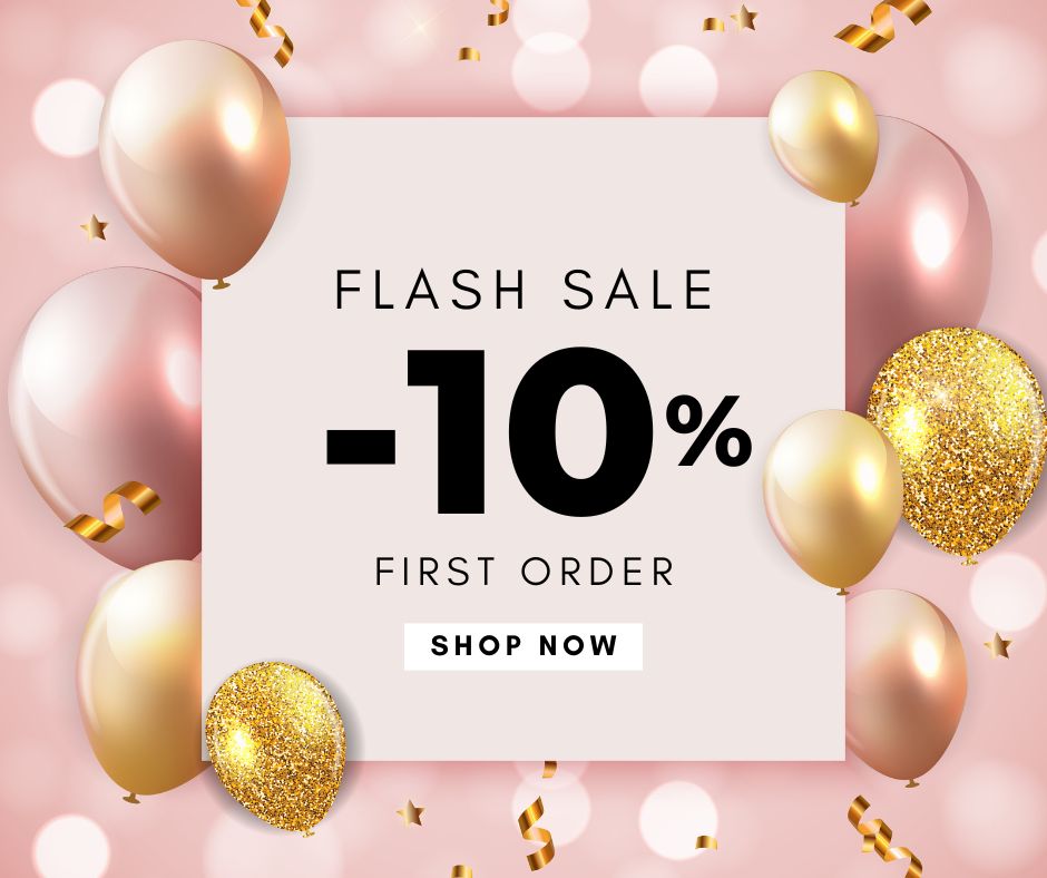 Pink And Gold Flash Sale Promotion Facebook Post